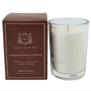 Aquiesse Luxury Candle Sandlewood Vanille 1 Wick 6.5oz
